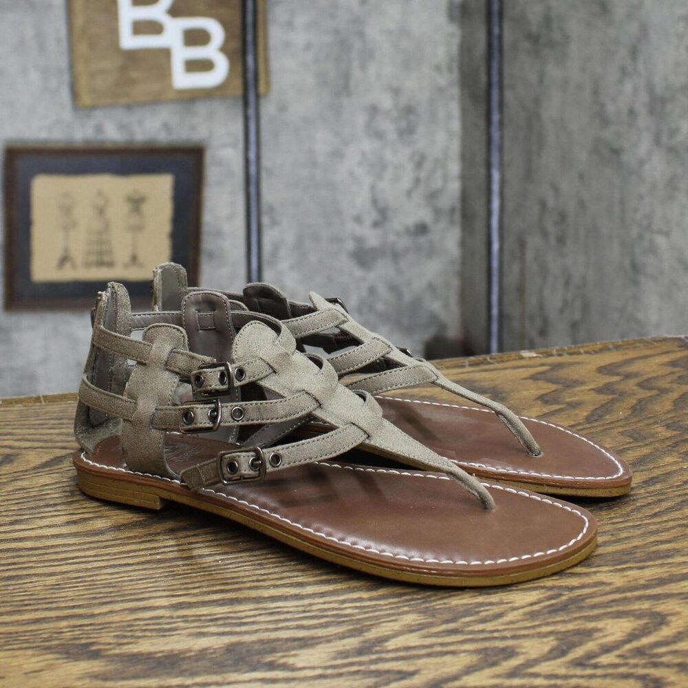 NWT Decree Womens Vintage Gladiator Sandals 16740389298323 Mushroom Brown 6.5M